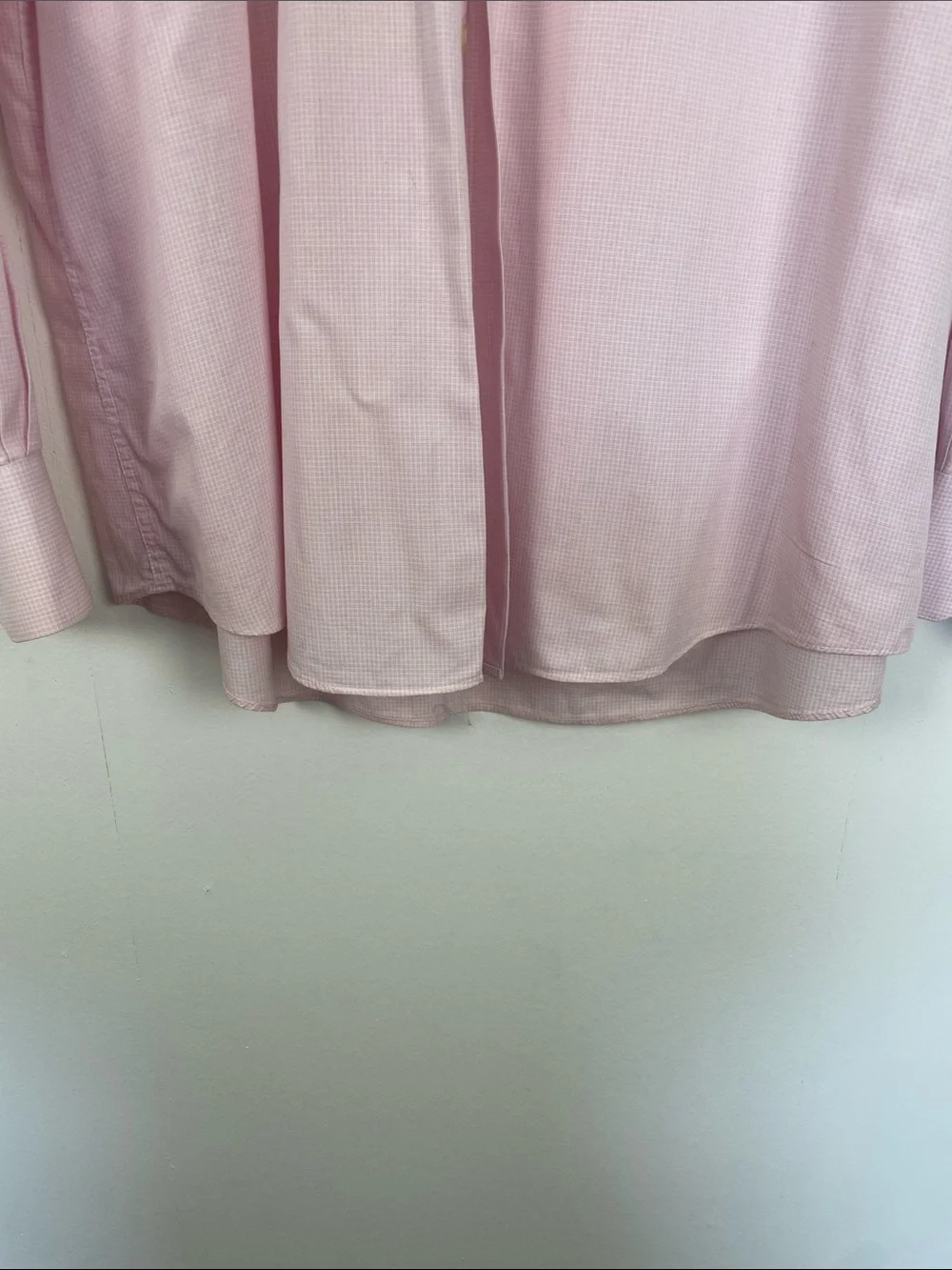 Emanuel Ungaro Men's L Pink Business Casual Long-Sleeve 1 Pocket Dress Shirt